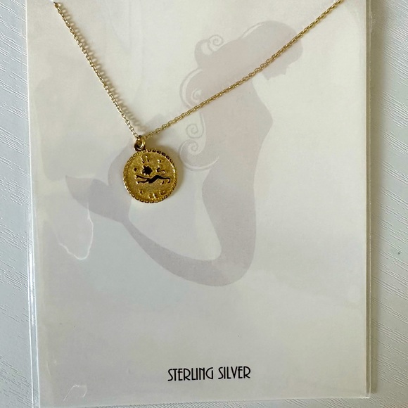 Gold over Sterling Silver Zodiac Pendant Necklace 16"-18" Astrology Necklace LEO - Picture 2 of 3